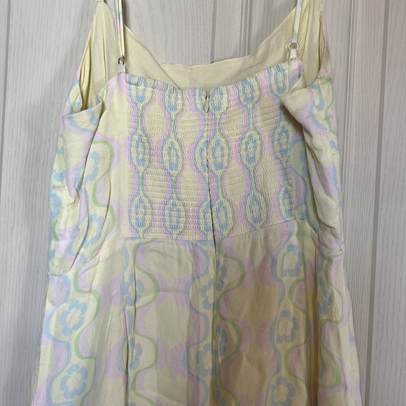 ARITZIA Sunday best capsule collection SUN DEH fitted dress retro pattern - Picture 2 of 4